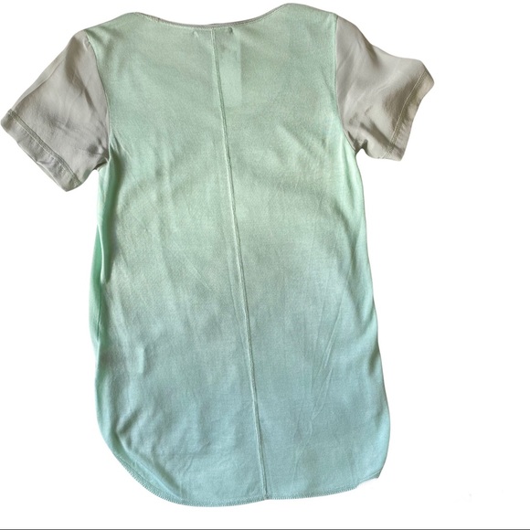 NANETTE LEPORE Mixed Fabric Top NWT $228 Size Small Light Green - Picture 4 of 9